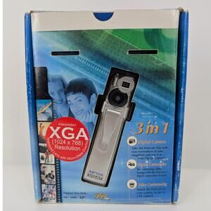 Aiptek VGA PenCam Silver Mini Digital Camera W/Connection Cable & Software
